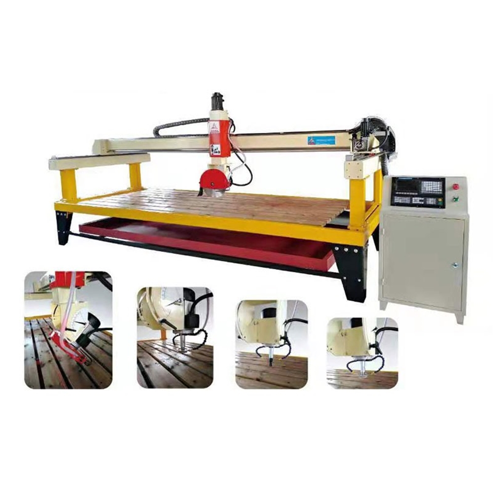 Four axis three linkage CNC bridge cutting machine