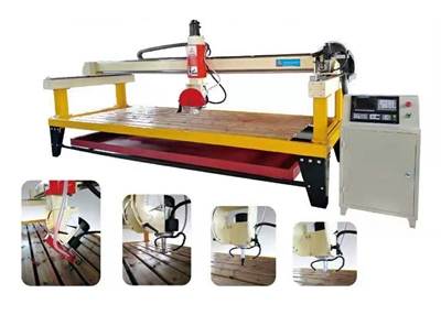 Four axis three linkage CNC bridge cutting machine